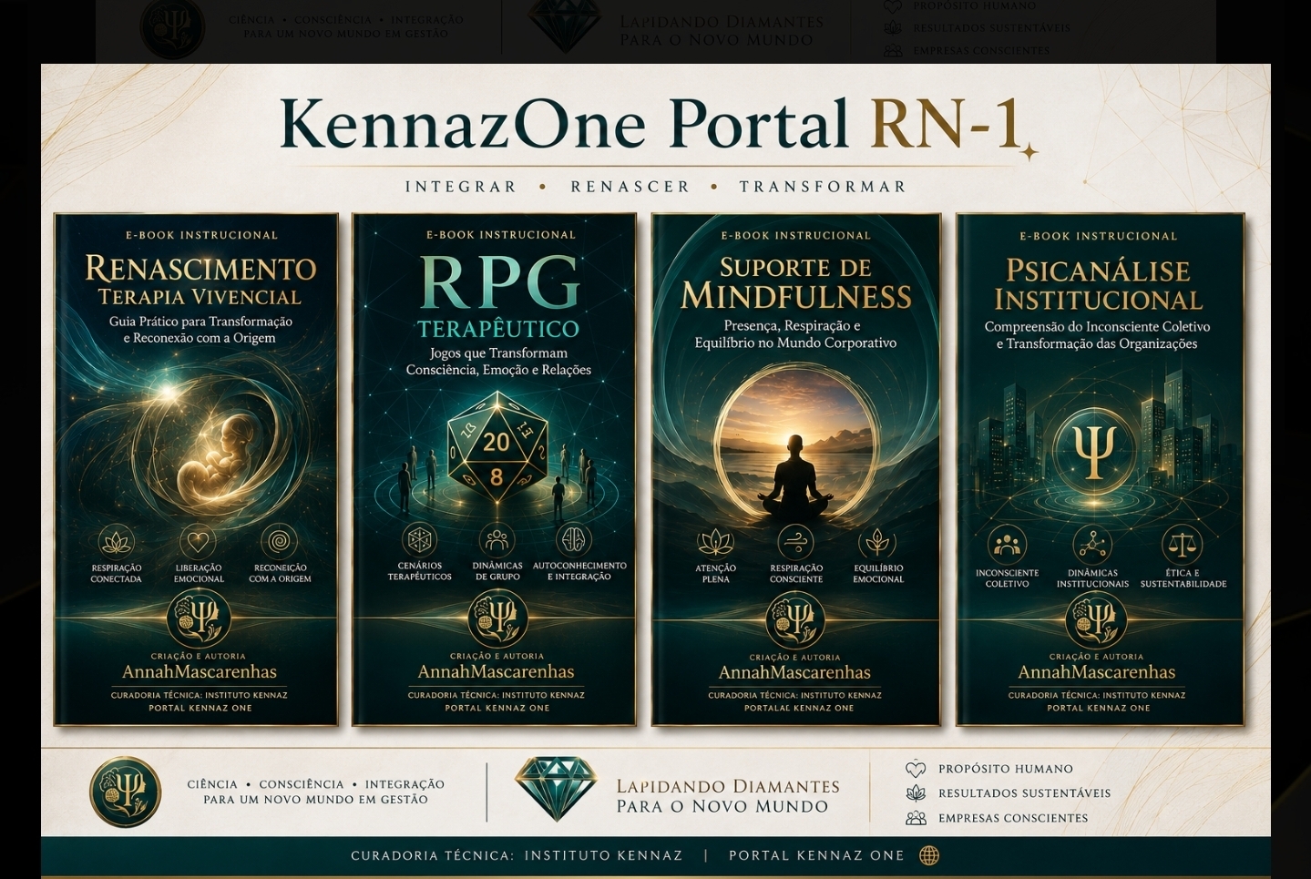KennazOne Portal NR-1: Renascimento, RPG Terapêutico, Suporte de Mindfulness e Psicanálise Institucional